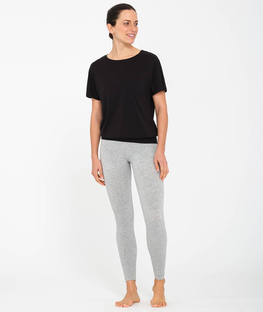 Yoga Searcher MEDE BLACK Lyocell T shirt