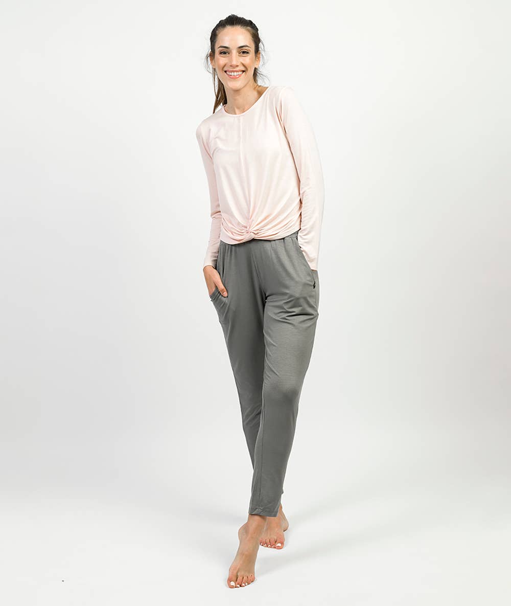 Yoga Searcher NAMASH criss-cross long sleeve t-shirt