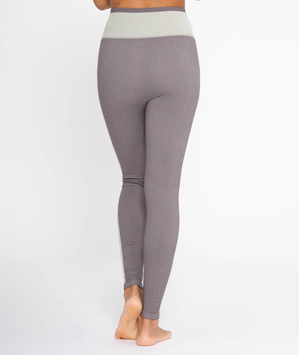 Woman wearing durable and silky soft Organic cotton yoga leggings