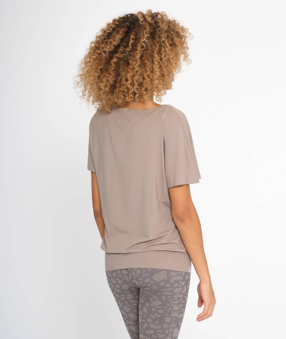 Yoga Searcher MEDE CACAO Lyocell T shirt